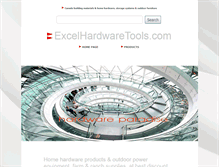 Tablet Screenshot of excelhardwaretools.com